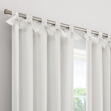eclipse 100% Blackout Bow Tab Top Window Curtain