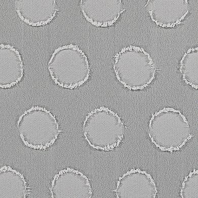 Eclipse Kids Dot Clip 100% Blackout Rod Pocket Back Tab Curtain Panel