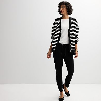 Women's Grey State Peached Terry Cardigan