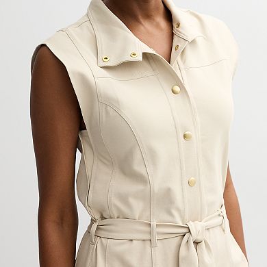 Women's Grey State Snap-Through Dress