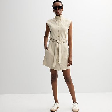 Women's Grey State Snap-Through Dress
