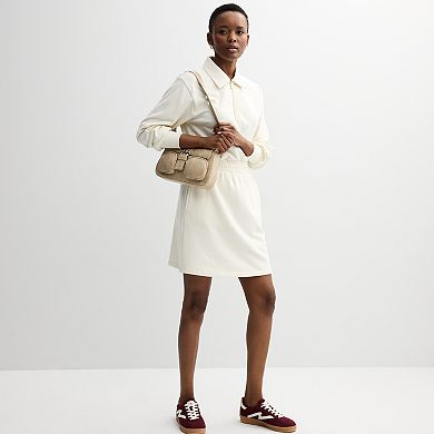 Women's Grey State Collared Knit Dress