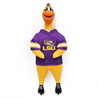 NCAA LSU Tigers Team Rubber Chicken Pet Toy
