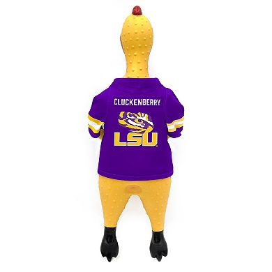 NCAA LSU Tigers Team Rubber Chicken Pet Toy