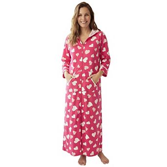 Dreams & Co. Plus Size Long French Terry Robe