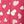 Pink Burst Hearts