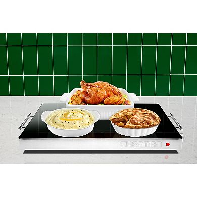 Chefman Family-Sized Glass Top Warming Tray