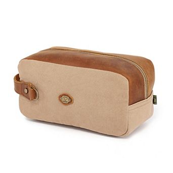 Tsd Brand Valley Oak Waxed Canvas Toiletry Bag