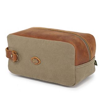 Tsd Brand Valley Oak Waxed Canvas Toiletry Bag