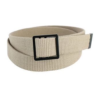 Ctm Men's Military Grade Belt With Open Face Buckle