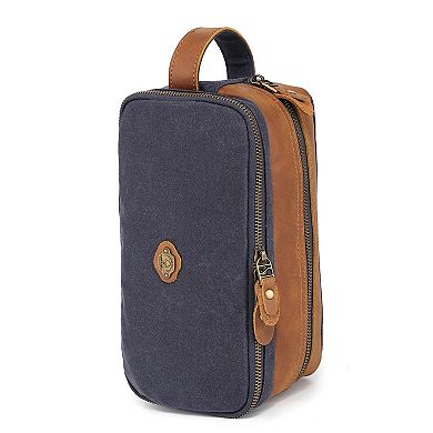 Tsd Brand Turtle Ridge Suede Toiletry Bag