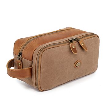 Tsd Brand Turtle Ridge Suede Toiletry Bag
