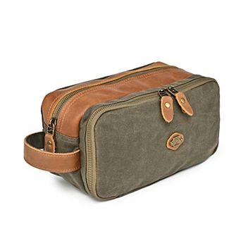 Tsd Brand Turtle Ridge Suede Toiletry Bag