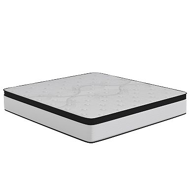 Merrick Lane Hulen 12" Extra Firm Hybrid CertiPUR-US Certified Foam & Pocket Spring Mattress