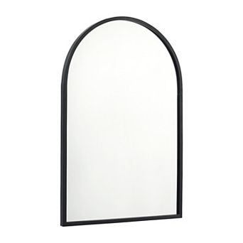 Merrick Lane Muriel Arched Metal Framed Wall Mirror for Entryways, Dining Rooms, and Living Rooms