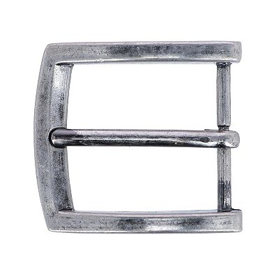 Ctm Men's Big & Tall Bridle Belt With Removable Buckle
