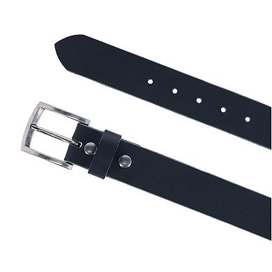 Ctm Men's Big & Tall Bridle Belt With Removable Buckle