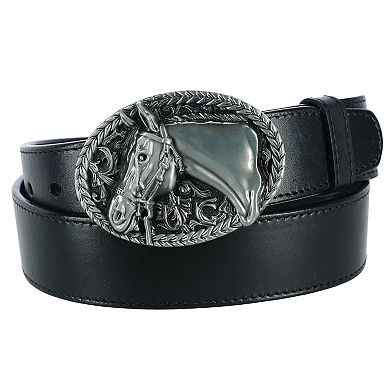 Ctm Engraved Horse Belt Buckle