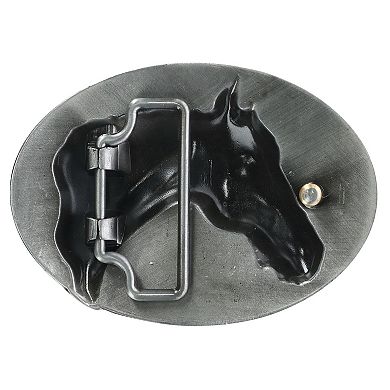 Ctm Engraved Horse Belt Buckle
