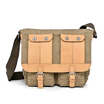 Tsd Brand Valley River Leather Messenger