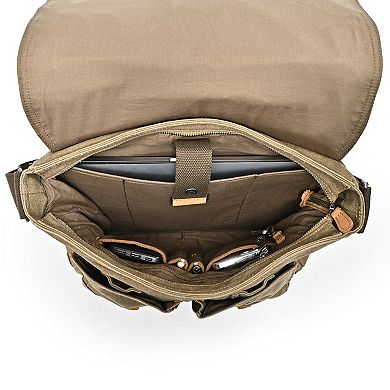 Tsd Brand Valley River Leather Messenger