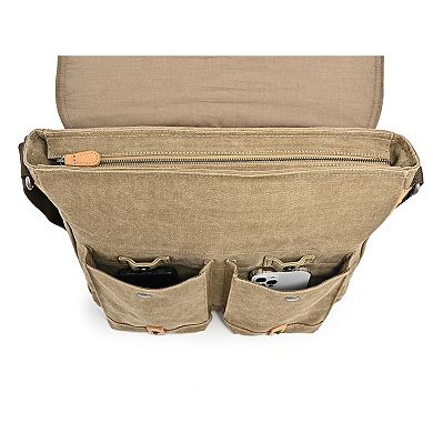 Tsd Brand Valley River Leather Messenger