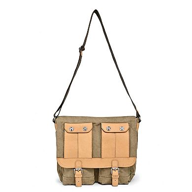 Tsd Brand Valley River Leather Messenger