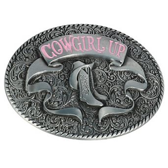 Ctm Cowgirl Up Belt Buckle With Boots