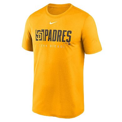 Men's Nike Gold San Diego Padres Knockout Legend Performance T-Shirt