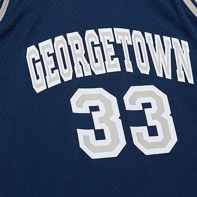 Men's Mitchell & Ness Alonzo Mourning Navy Georgetown Hoyas 1991/92 Swingman Player Jersey
