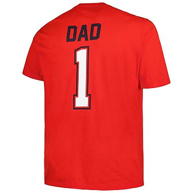 Men's Profile Red St. Louis Cardinals Big & Tall #1 Dad T-Shirt