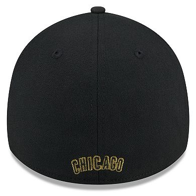 Men's New Era Black Chicago Cubs 2024 Armed Forces Day 39THIRTY Flex Hat
