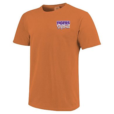 Unisex Orange Clemson Tigers Gritty Softball Bats Comfort Colors T-Shirt