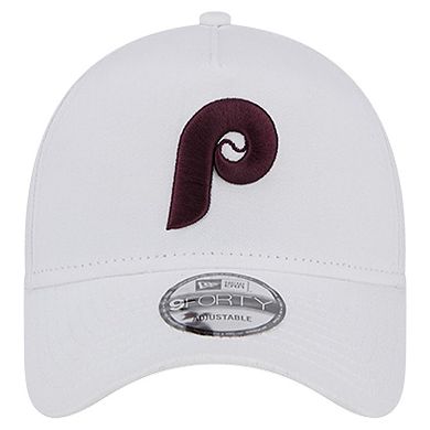 Men's New Era White Philadelphia Phillies TC A-Frame 9FORTY Adjustable Hat