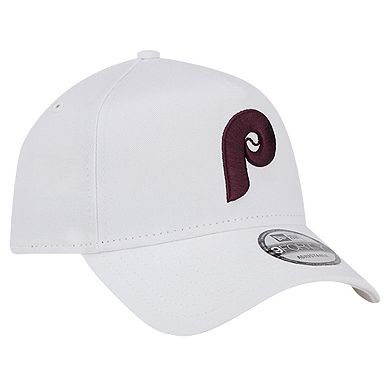 Men's New Era White Philadelphia Phillies TC A-Frame 9FORTY Adjustable Hat