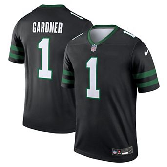 Men's Nike Ahmad Sauce Gardner Legacy Black New York Jets Alternate Legend Jersey