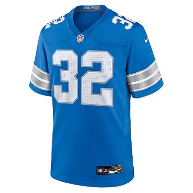 Men's Nike Brian Branch Blue Detroit Lions Game Jersey