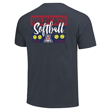 Unisex Navy Arizona Wildcats Gritty Softball Bats Comfort Colors T-Shirt