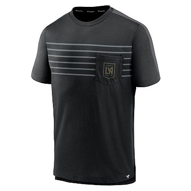 Men's Fanatics Branded Black LAFC Line Up Pocket T-Shirt