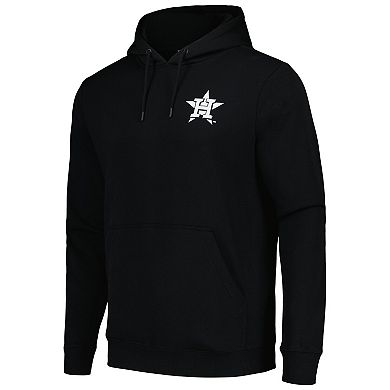 Men's Levelwear Black Houston Astros Podium Vintage Pullover Hoodie