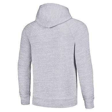 Unisex Homage White New York Jets Grateful Dead Tri-Blend Pullover Hoodie