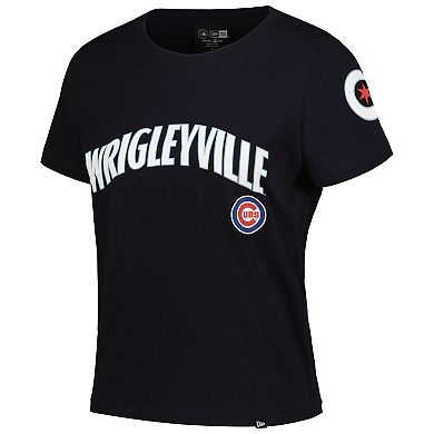 Women's New Era Navy Chicago Cubs  City Connect T-Shirt
