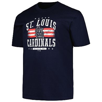 Men's Profile  Navy St. Louis Cardinals Big & Tall Americana T-Shirt