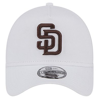 Men's New Era White San Diego Padres TC A-Frame 9FORTY Adjustable Hat