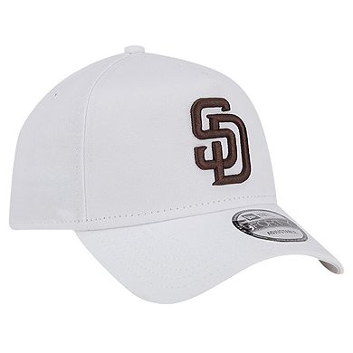 Men's New Era White San Diego Padres TC A-Frame 9FORTY Adjustable Hat