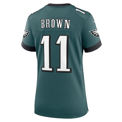 Women's Nike A.J. Brown Midnight Green Philadelphia Eagles Team Game Jersey