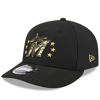 Men's New Era Black Miami Marlins 2024 Armed Forces Day Low Profile 9FIFTY Snapback Hat