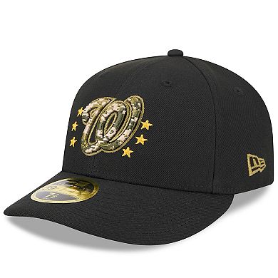 Men's New Era Black Washington Nationals 2024 Armed Forces Day Low Profile 59FIFTY Fitted Hat