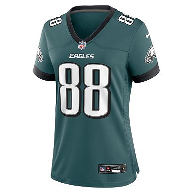 Women's Nike Dallas Goedert Midnight Green Philadelphia Eagles Team Game Jersey