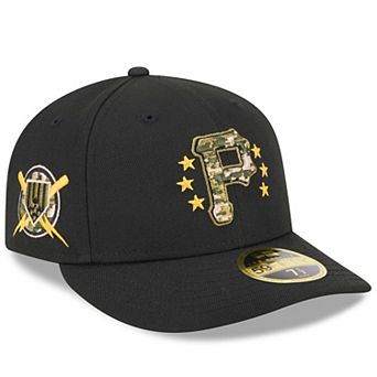 Men's New Era Black Pittsburgh Pirates 2024 Armed Forces Day Low Profile 59FIFTY Fitted Hat